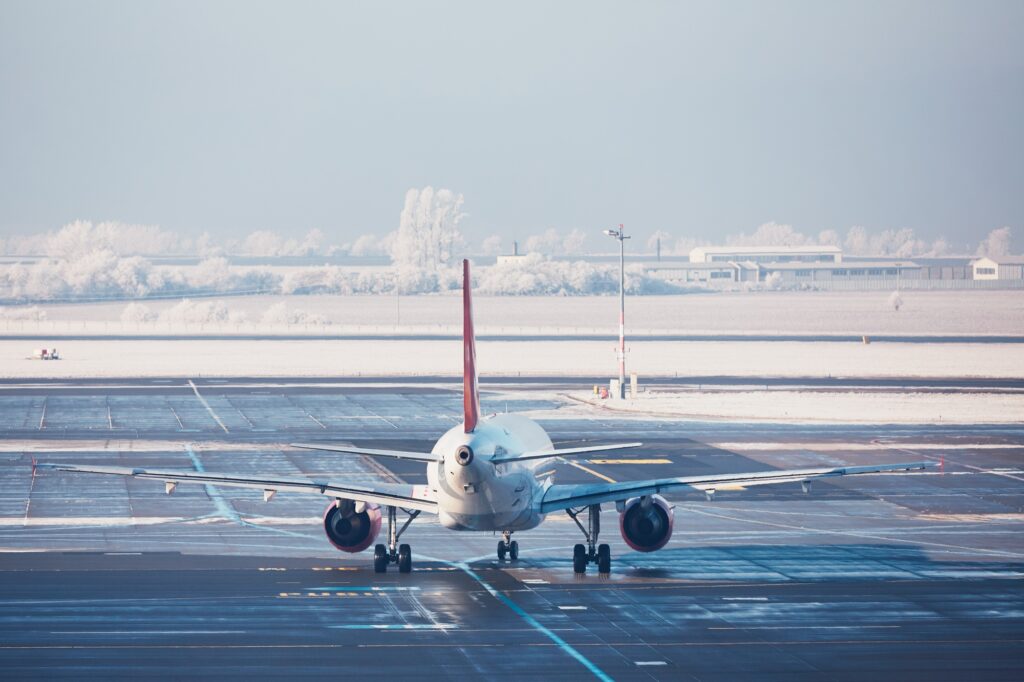 Airport in winter